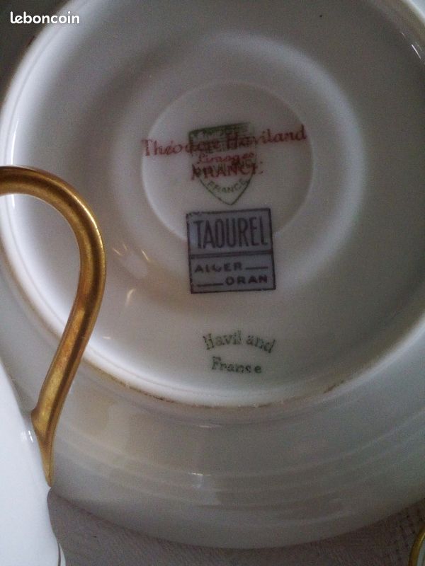 Lot de Tasses sous tasses Haviland porcelaine de Limoges (image 14)