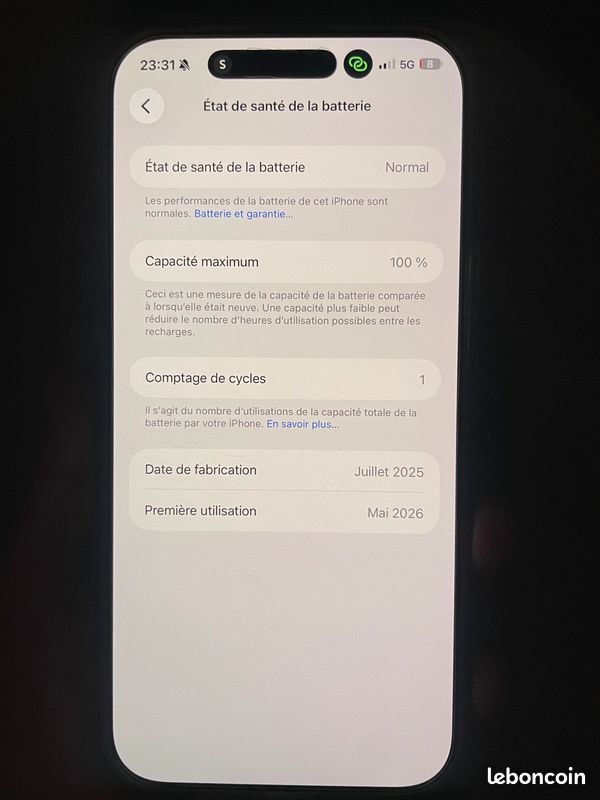 IPhone 16 pro Max Neuf batterie 100% (image 8)
