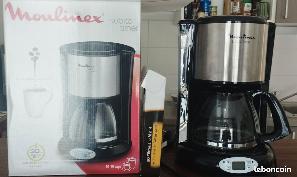 Cafetière Moulinex subito timer neuve sous garantie+ filtres (image 2)