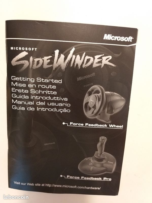 Vintage - Microsoft SideWinder Force Feedback Pro / Volant + pédalier retour de force (image 8)