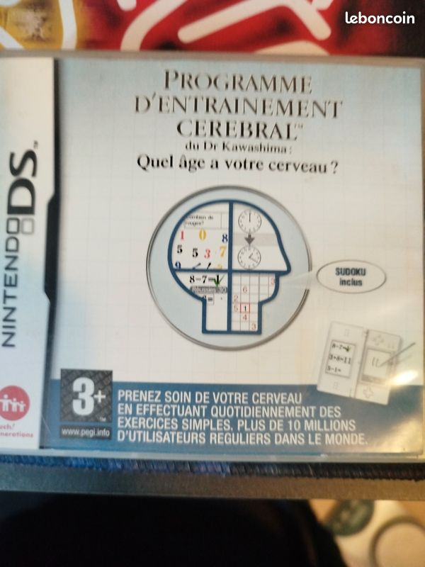 Programme d'entrainement cérébral du Dr Kawashima Nintendo DS