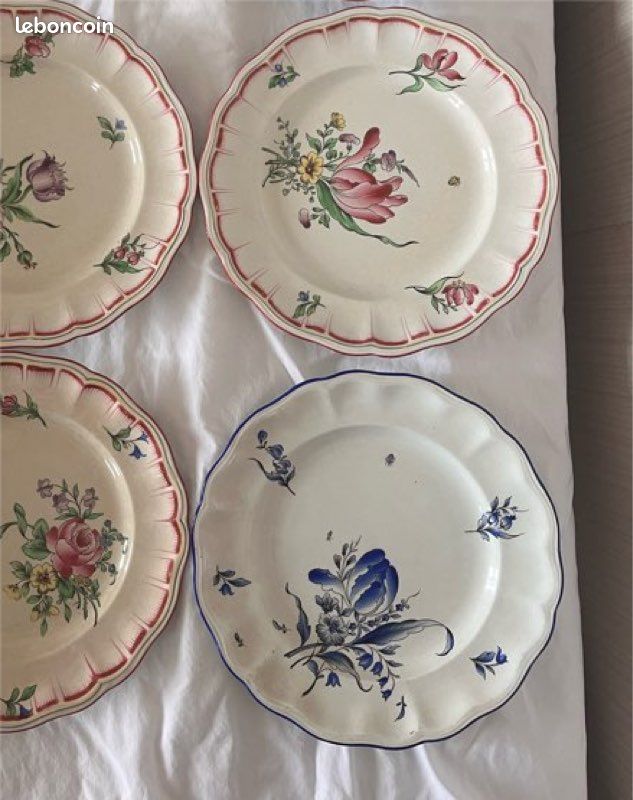 Commandez notre Assiettes creuses faïence de Lunéville, modèle Angèle