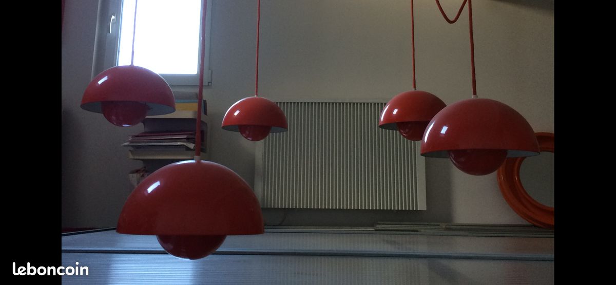 Lot 5 x flower pot, Verner Panton (image 1)