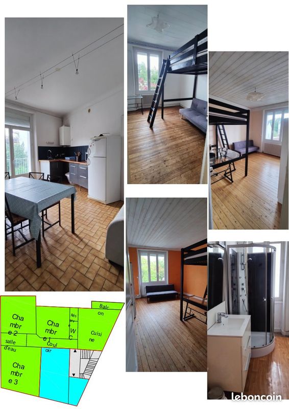 Appartement 4 pièces 74 m² · à Nantes · 74 m² · 420 €