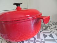 Cocotte Ronde Le Creuset Terra Cotta – Fonte Émaillée – Enzo Mari – 26 Cm – Occasion
