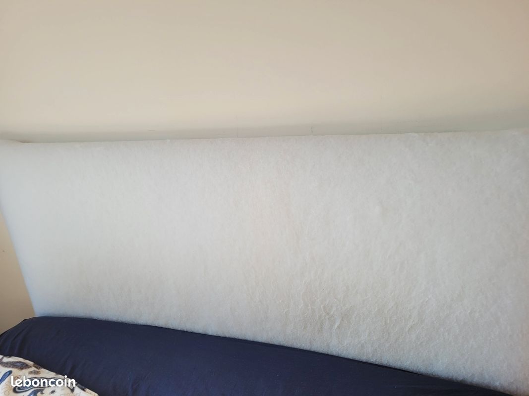 Tête de lit en bois rembourée à la Ouate et housse AMPM (image 2)