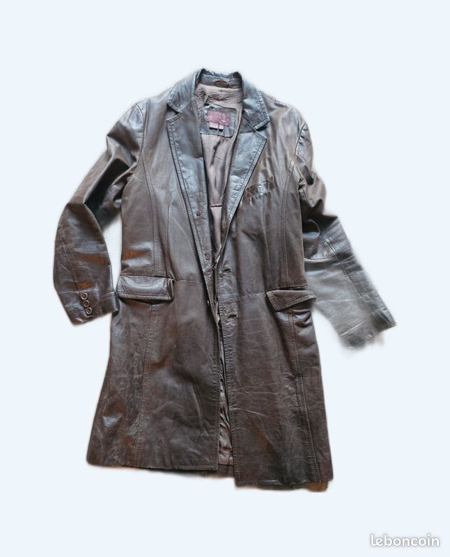 Blouson Zara Homme Marron - Taille M, Style 3 En 1 - Occasion En Très Bon état, Fermeture éclair