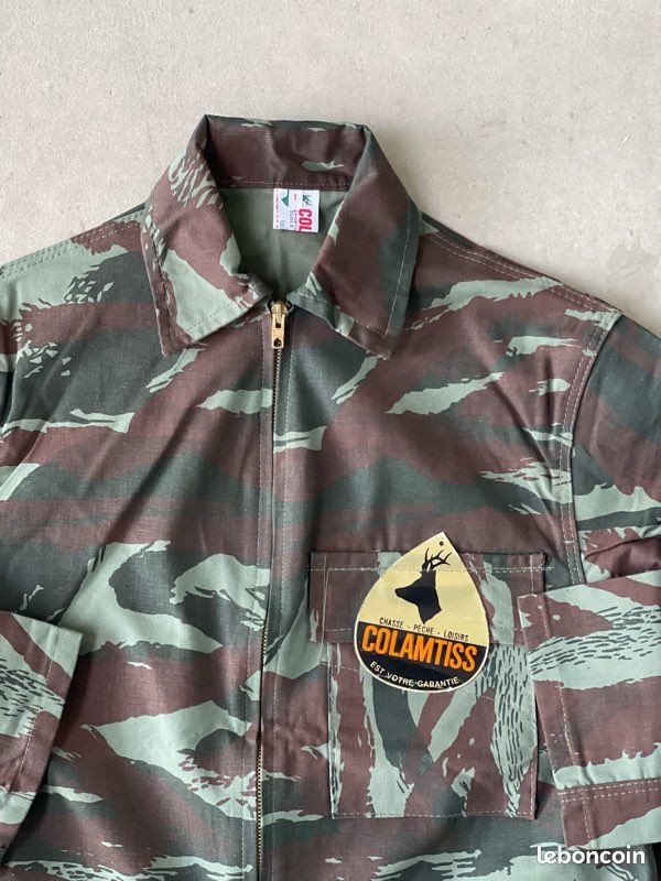 Ancienne Veste De Chasse Manufrance - Imperméable Col Amovible, Vêtement De Travail Vintage