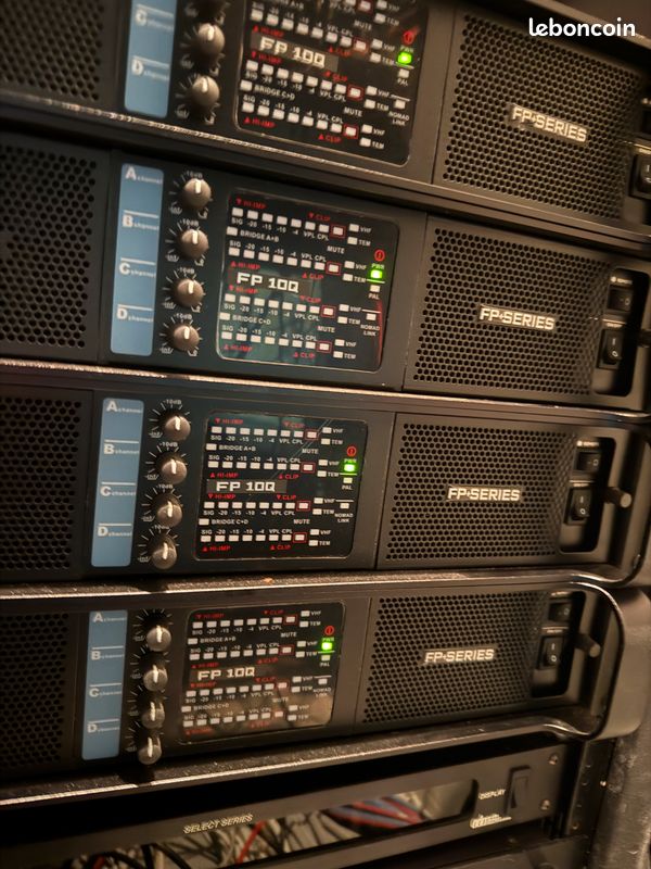 4 Amplis de puissance FP10K 4 x 2.100 W sur 4 Ohms, état neuf (image 2)