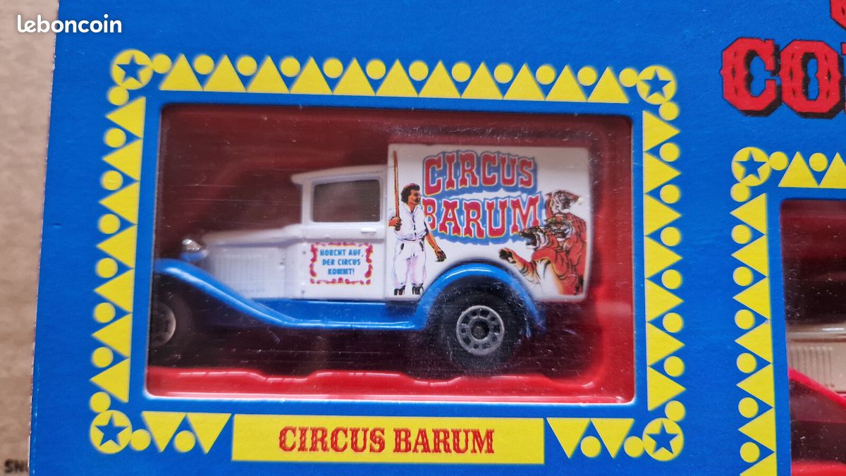 Matchbox Ford Model A - The Circus Comes To Town - Échelle 1/64 - Carte Blister