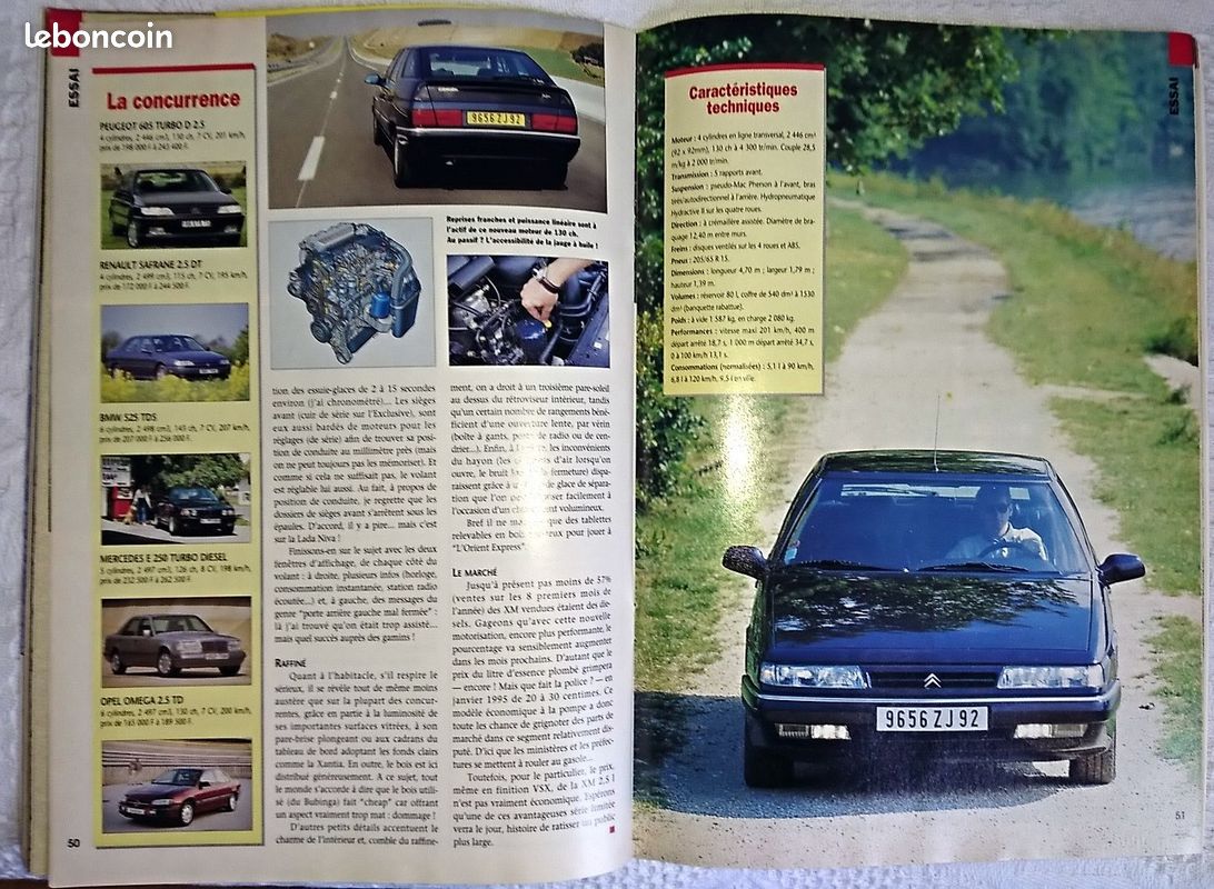 Revue Citroën, dossier spécial Citroën XM, n°2, novembre 1994 (image 2)