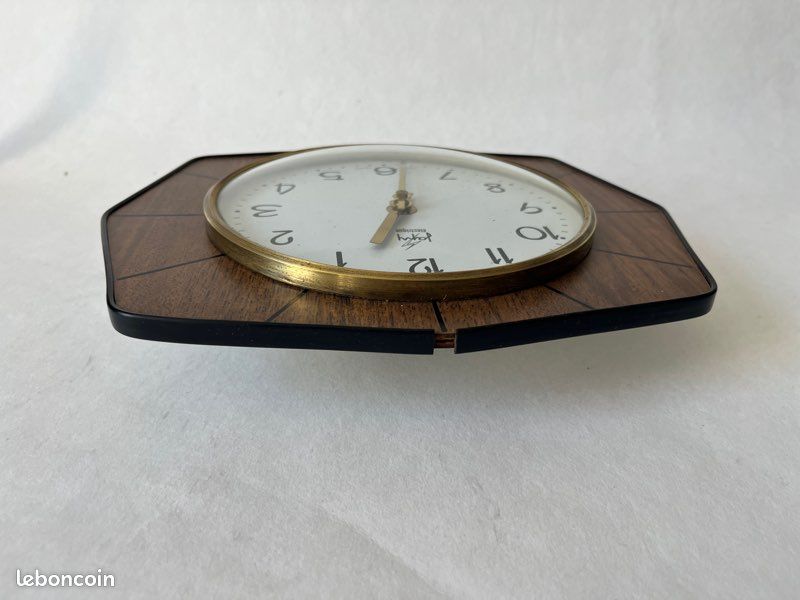 Pendule vintage en formica Japy (image 3)