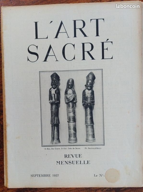 Lot de 19 magazines anciens L'Art Sacré 1937, 1938 et 1939 (image 17)