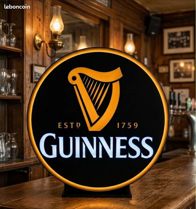 Lampe Guinness ronde (image 1)