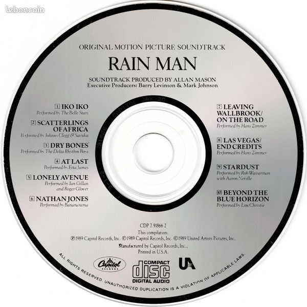 Rain Man (Original Motion Picture Soundtrack) (image 3)