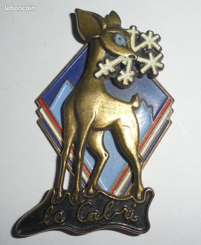 Insigne Le Cabri - Ecole Du Ski Français (ESF) Pin's Vintage émaillé France