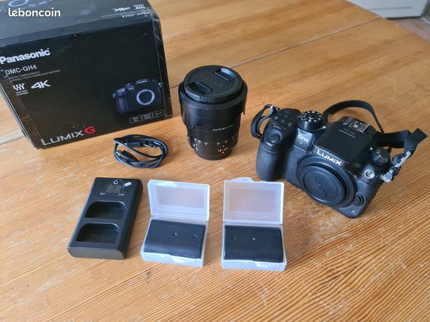 Panasonic Lumix DMC-GH4 D’occasion + Objectif 25 Mm – Appareil Hybride 4K – Bon état