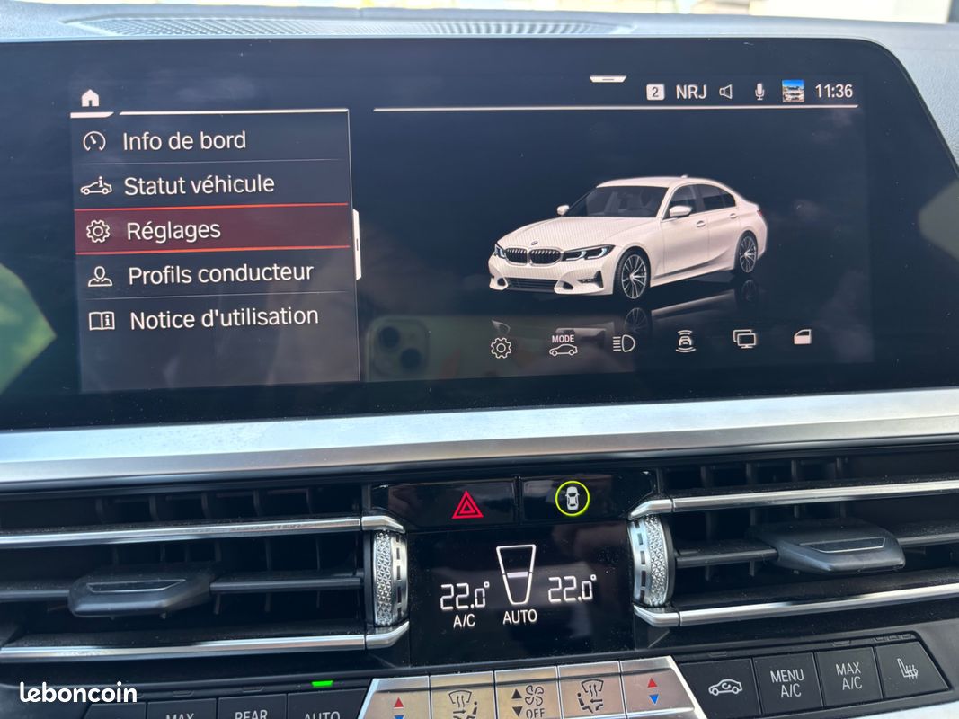 BMW SÉRIE 3 320D 190 CH G20 LUXURY / CARPLAY / CAMERA 360 / SIEGES CHAUFFANTS / TOIT OUVRANt (image 23)