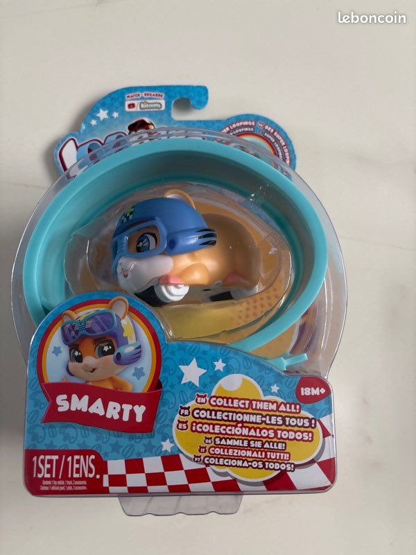 IMC Toys LOOPERS Hammies Cookie Hamster Véhicule Interactif Avec Circuit - Jouet +3 Ans