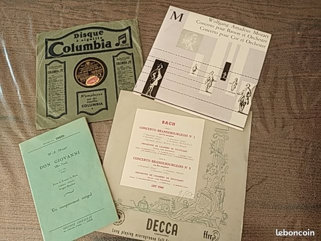 Disques très anciens 78 tours et 33 tours vinyles (image 1)