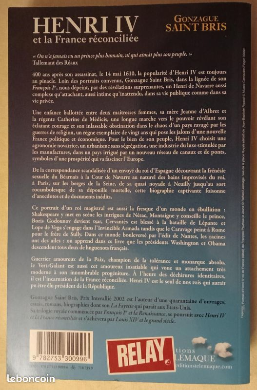 Henri IV Et La France Réconciliée - Gonzague Saint Bris (image 3)