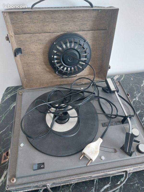 TOURNE DISQUE BRANDT 33T et 45T, platine vinyle vintage EUR 20,00