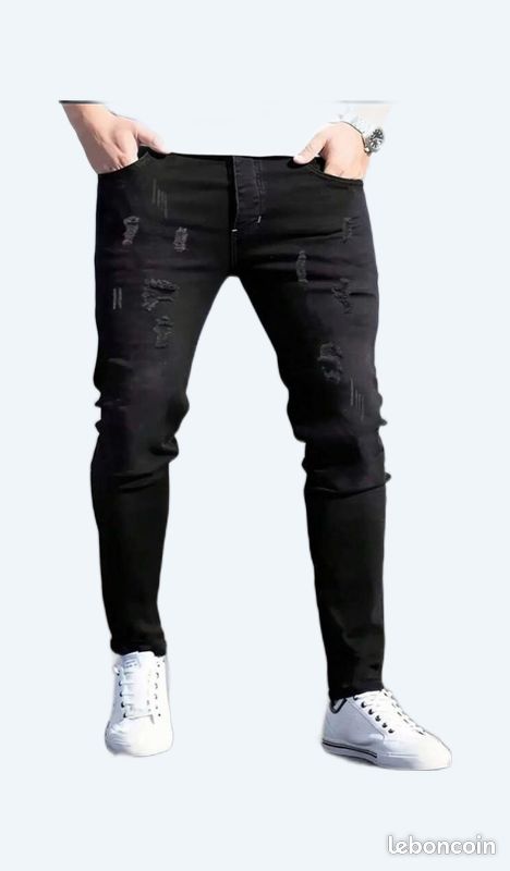 Titre de l'annonce Jean noir homme taille 32 – style décontracté