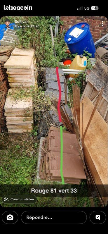 Lot de tuiles et demi tuiles (image 2)
