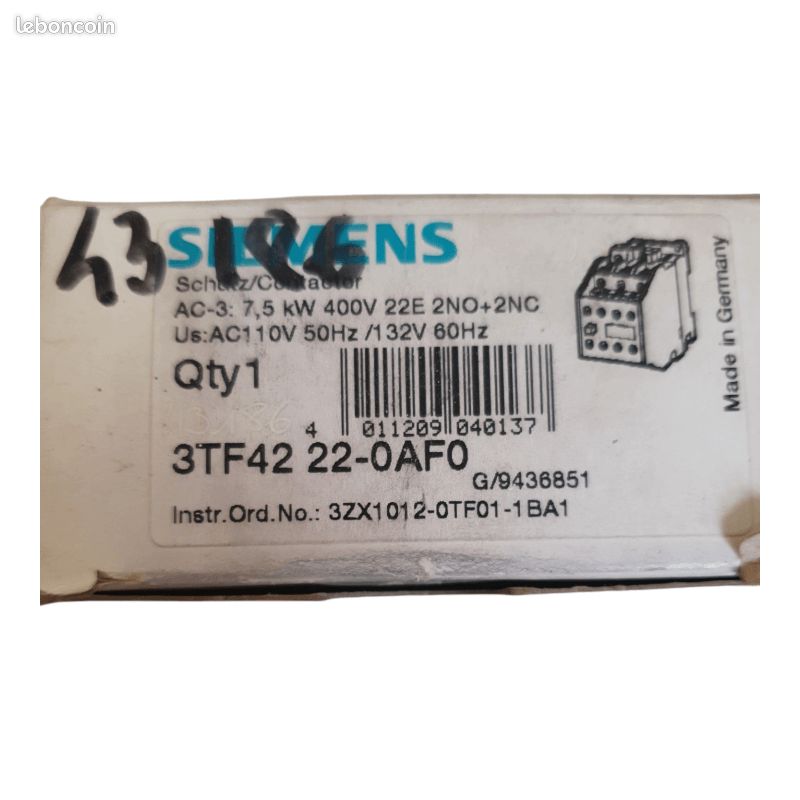 SIEMENS - Schütz - 3TF42 22-0AF0 - 110V - neu