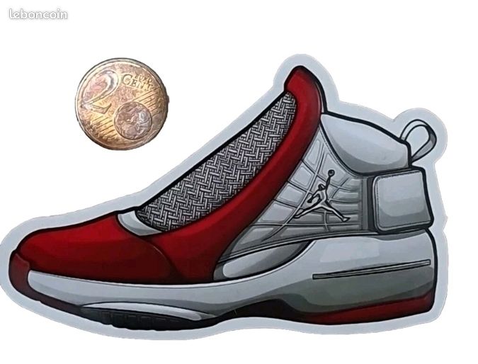 Autocollant Basketball NBA Sticker PVC Air Michael Jordan Basket Chaussure (image 1)
