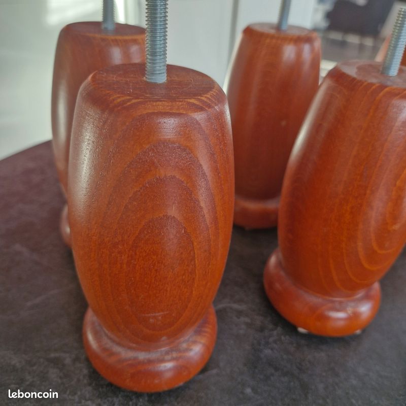 Pieds en bois de lit 15cm (image 3)