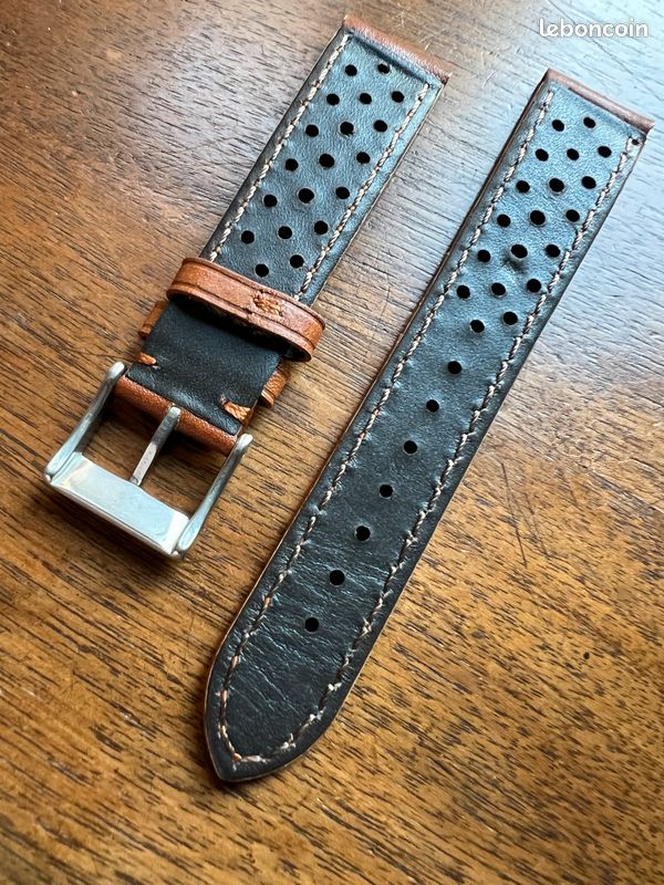 Bracelet Montre Cuir Véritable Dégradé Vintage - 18mm 20mm 22mm 24mm 26mm - 7 Couleurs Rétro Élégantes Pour Homme & Femme