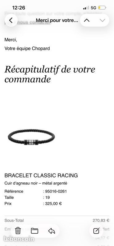Bracelet racing Chopard Homme (image 6)