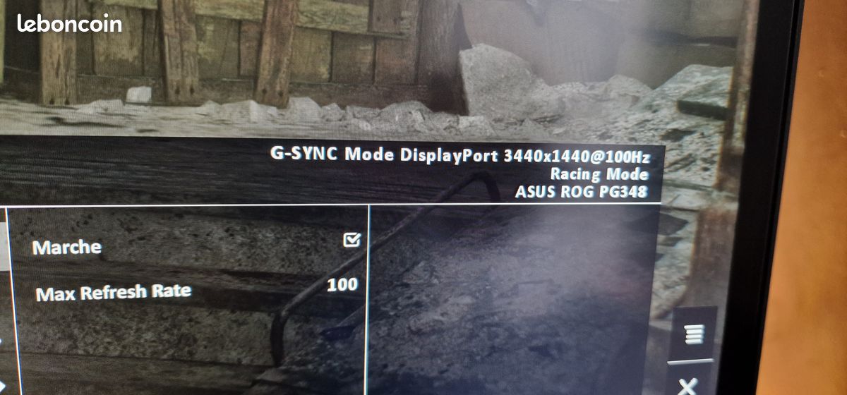 Asus ROG Swift PG348Q – 34” Ultrawide IPS 3440x1440 – 100 Hz – G-Sync (image 2)