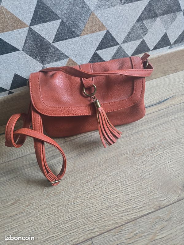 Sac bandoulière terracotta (image 1)