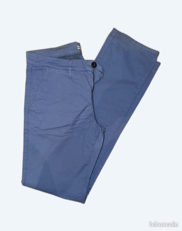 Pantalon Célio Homme - Taille 40, Gris, Style Jean, Occasion Comme Neuf