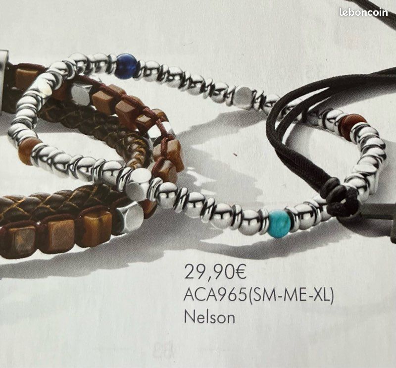 Bracelet acier inoxydable élastiqué Victoria Taille ME - Valeur 29,90 - Neuf (image 3)