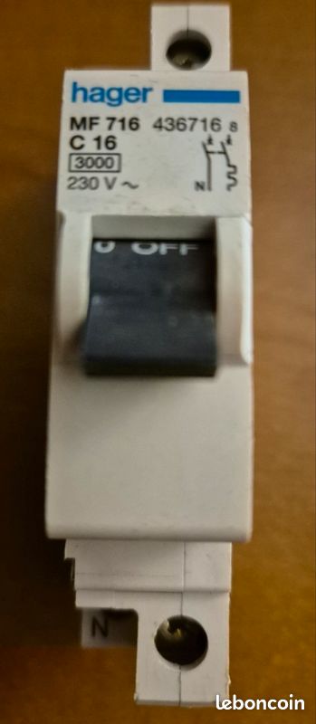 Disjoncteur hager 16A neuf (image 1)