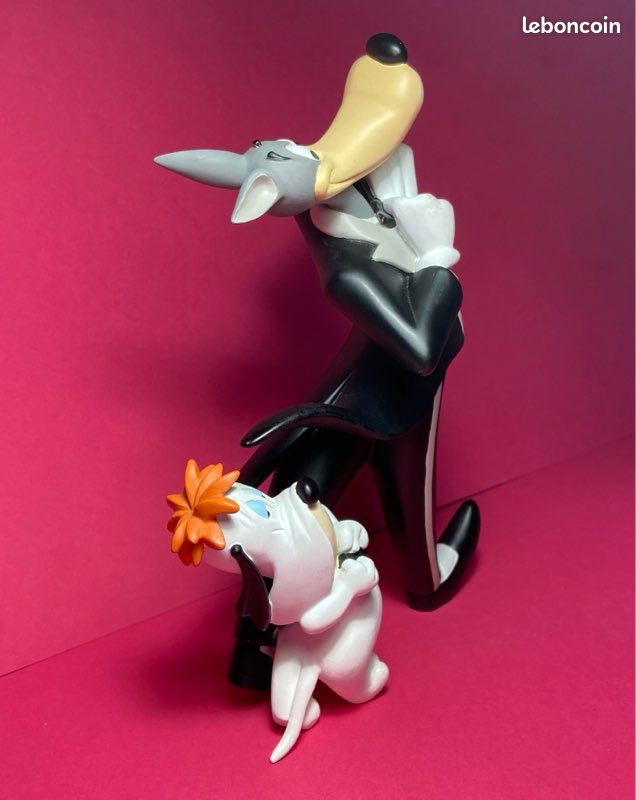 Figurine Loup Et Droopy – Tex Avery – Démons Et Merveilles – Résine – Occasion