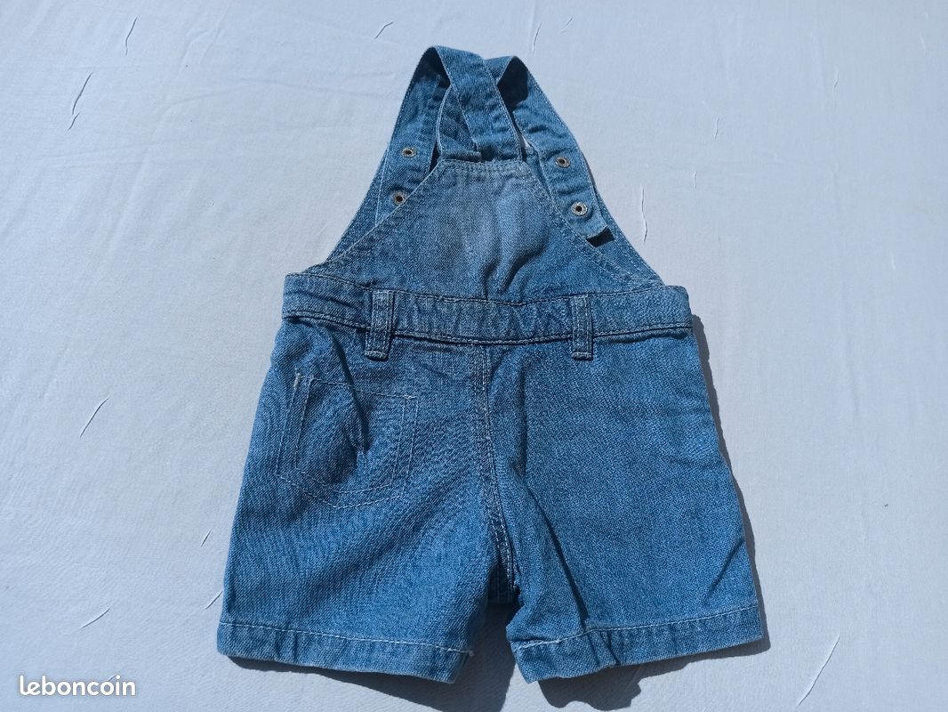 Combinaison bébé en jean's taille 12 mois - Marque Grain de Blé (image 2)