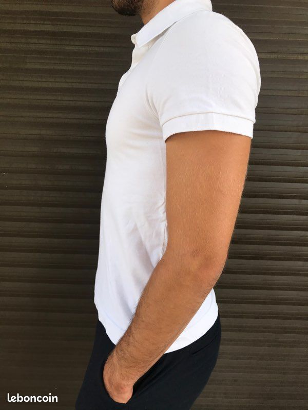 Polo Lacoste blanc (image 3)