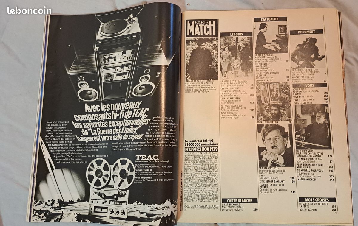 Lot Paris Match HISTORIQUE N°1124+1125+1591 De Gaulle (image 10)
