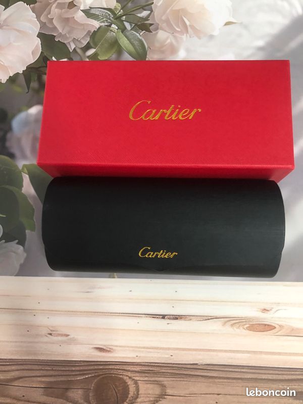 Cartier, plaqué or poli, carré, dégradé, verres (image 2)
