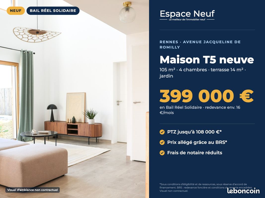 Maison 5 pièces 105 m² · à Rennes · 105 m² · 399 000 €