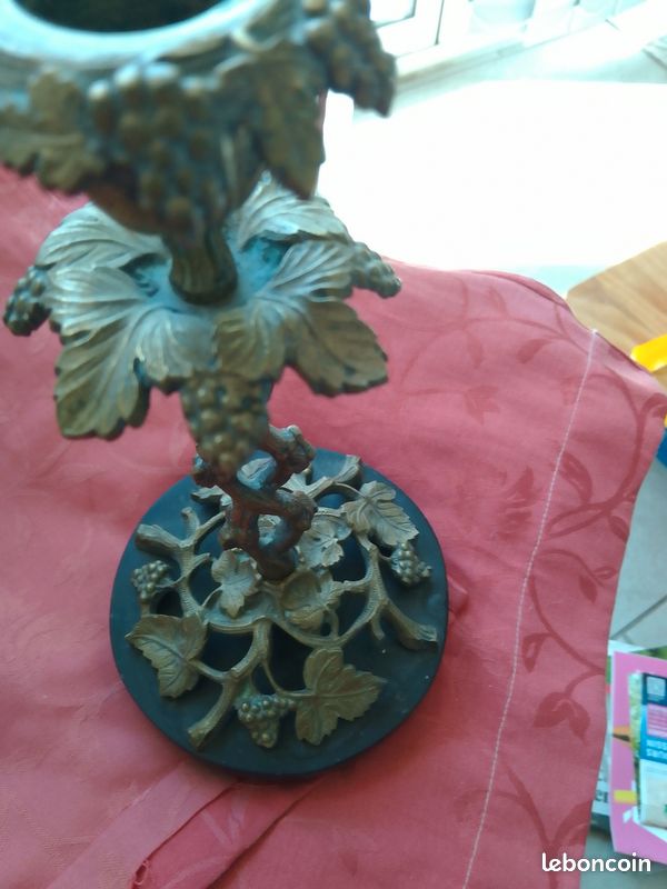 Vends bougeoir cuivre socle marbre (image 1)