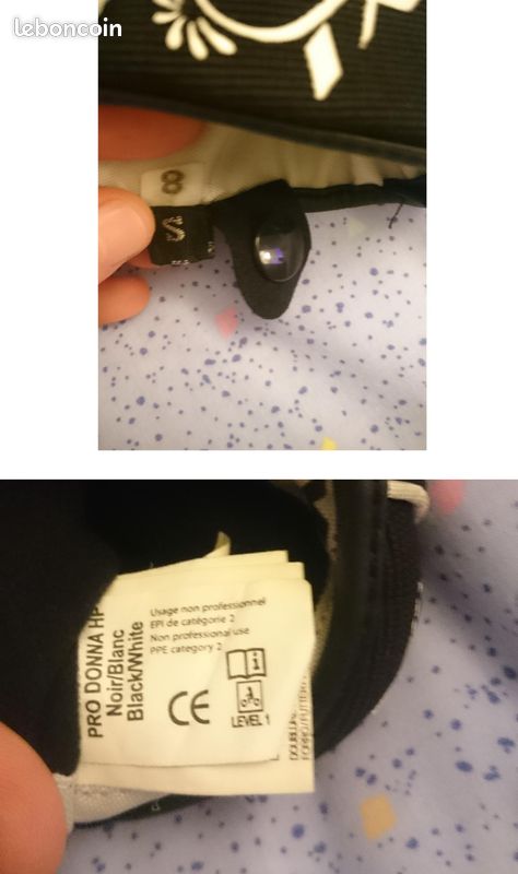 Gants moto femme ixon t8 S mi-saison TBE (image 3)