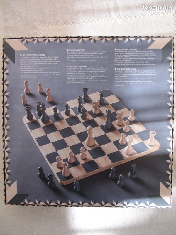 Jeu d'échecs en bois premium (Nature & Découvertes) (image 2)