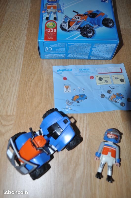 Playmobil 4229 quad de course et son pilote (image 1)