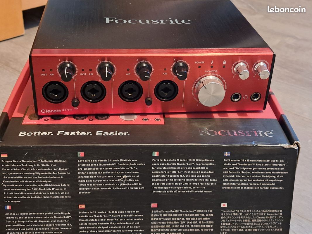 Focusrite Clarett 4 pre thunderbolt (image 2)