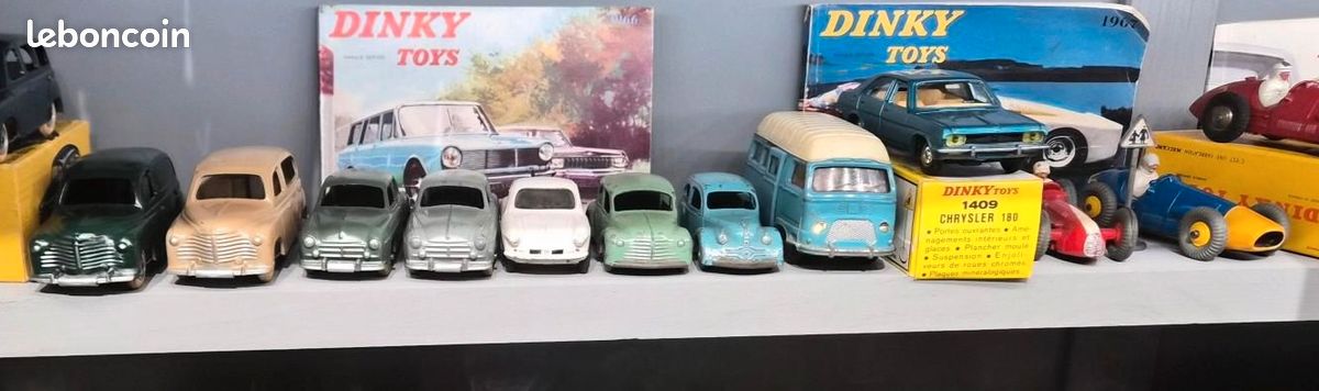 Lot De Miniatures Anciennes Dinky Toys, Jouef, JEP, Camions Et Voitures En Tôle